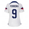 Forente Stater Jesus Ferreira #9 Hjemmedrakt Kvinner VM 2022 Kortermet